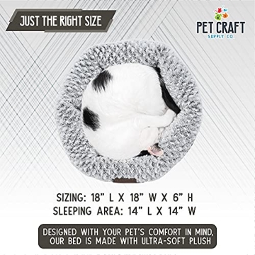 Pet Craft Supply Soho Round Cat Bed for Happy Cats