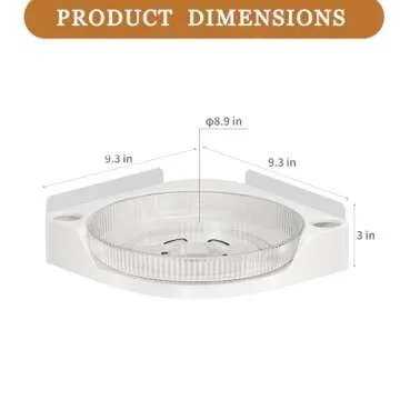 DOADW 360° Rotating Shower Caddy Corner Organizer