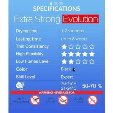 Extra Strong Evolution Eyelash Extension Glue 10 ml by Stacy Lash