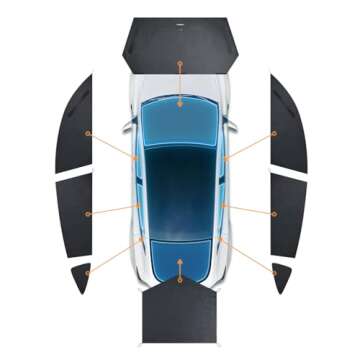 Havnby Tesla Model Y Curtains Car Privacy Windshield Sun Shade for Camping Foldable Auto Accessories...