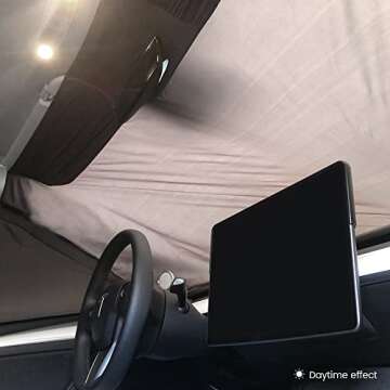 Havnby Tesla Model Y Curtains Car Privacy Windshield Sun Shade for Camping Foldable Auto Accessories UV and Sun Protection 8-Piece