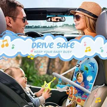 Adjustable Baby Car Seat Toys with Musical Piano