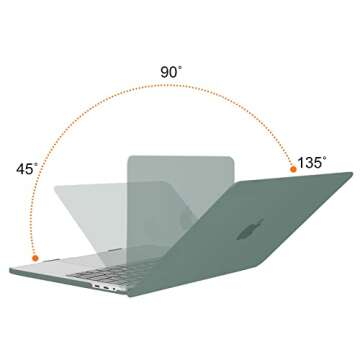 MOSISO Compatible with MacBook Pro 13 inch Case M2 2025, 2024, 2023, 2022-2016 A2338 M1 A2251 A2289 A2159 A1989 A1708 A1706, Plastic Hard Shell&Keyboard Cover&Screen Film&Storage Bag, Midnight Green