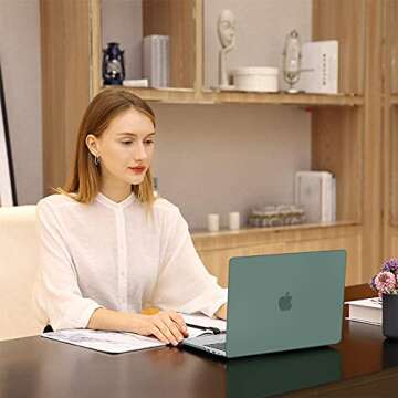 MOSISO Compatible with MacBook Pro 13 inch Case M2 2025, 2024, 2023, 2022-2016 A2338 M1 A2251 A2289 A2159 A1989 A1708 A1706, Plastic Hard Shell&Keyboard Cover&Screen Film&Storage Bag, Midnight Green