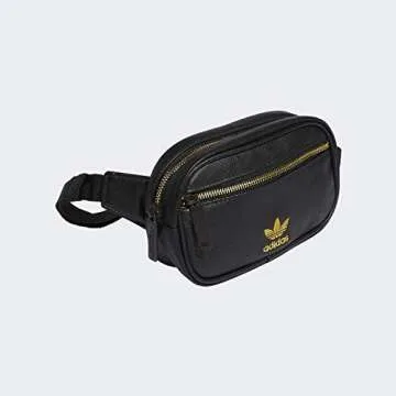 adidas Originals Premium Waist Fanny Pack in Black/Gold