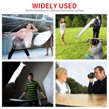 FOTOCREAT 5-in-1 Oval Reflector for Professional Photography