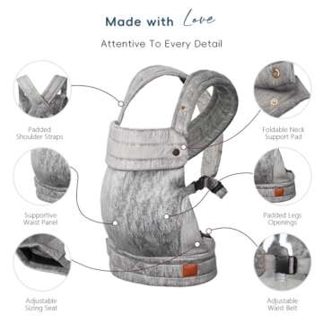 Comfortable Velvet Baby Carrier for Newborns to Toddlers