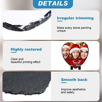 Elegant Heart-Shaped Slate Frames for Custom Memories