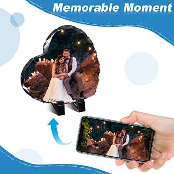 Elegant Heart-Shaped Slate Frames for Custom Memories