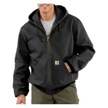 Carhartt J131 Men's Thermal Lined Duck Work Jacket for Winter