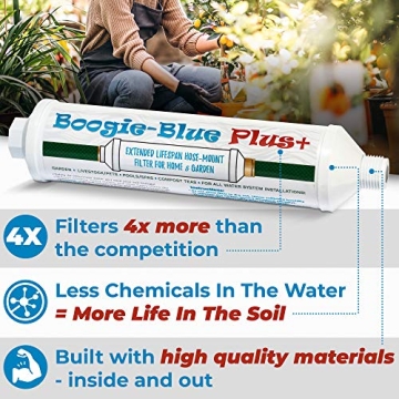 Boogie Blue Plus Garden Hose Water Filter for Pure Water