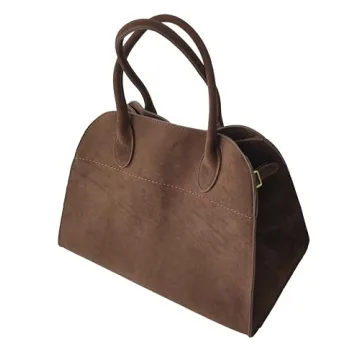 Trendy Suede Large Tote Bag for Women - Stylish Handbag
