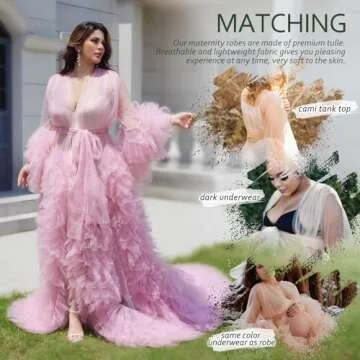 BATHGOWN Sexy Illusion Long Lingerie Tulle Robe Nightgown Bathrobe Sleepwear Bridal Robe Wedding Scarf