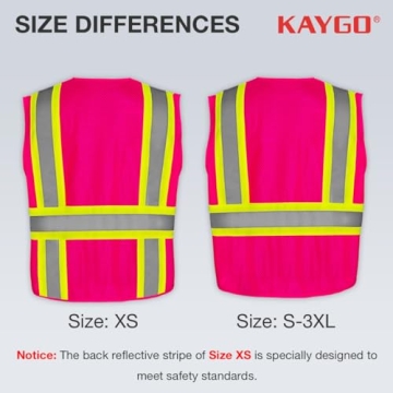 KAYGO High Visibility Reflective Vest for Safety
