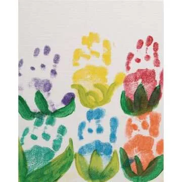 Colorations Classic Primary Colors Jumbo Washable Stamp Pads Washable Ink Pack of 6 (6"L x 7"W) - Classroom Stamping for Kids With Lid