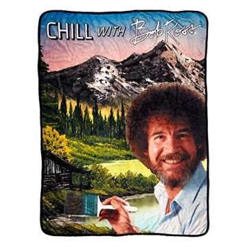 BobRoss Chill with Bob Ross 45" x 60" Blanket