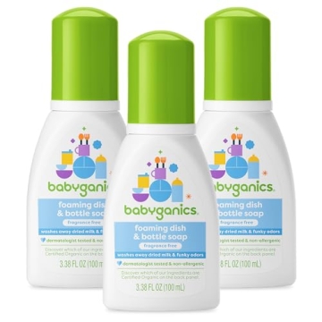 Babyganics Travel Foaming Soap - Gentle Cleaning for Babies