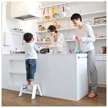 Stylish Hasegawa Ladders Ml1.0-1WH Step Ladder - White