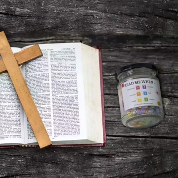 Bible Verse Jar - Inspirational Christian Gift for Everyone