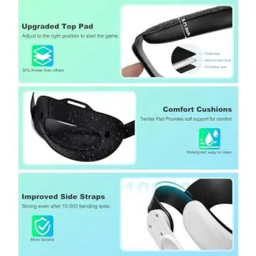 NinjajoyOX Adjustable Head Strap for Meta Quest 3S, Quest 3