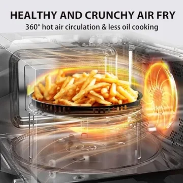 TOSHIBA 6-in-1 Microwave Air Fryer Combo for Easy Cooking