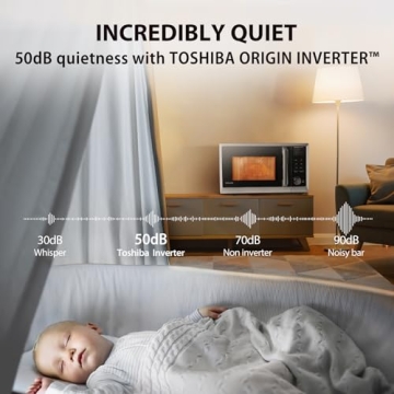 TOSHIBA 6-in-1 Microwave Air Fryer Combo for Easy Cooking