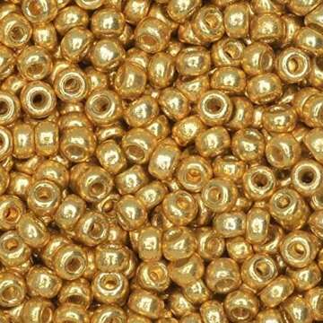 Miyuki 11/0 Gold Rocailles Glass Seed Beads - 24g Tube