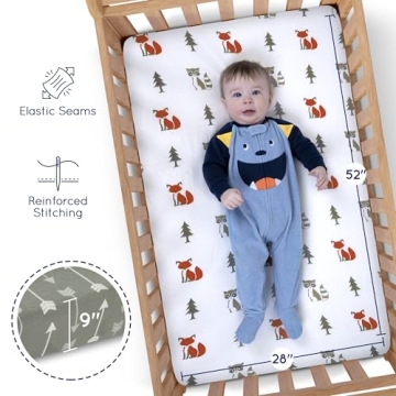 GROW WILD Soft Pack n Play Sheets 3-Pack for Babies