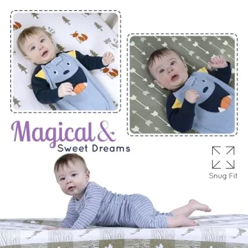 GROW WILD Soft Pack n Play Sheets 3-Pack for Babies