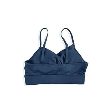 Coololi Women's Padded Wrap Sports Bra Fitness Aajustable Strappy Workout Yoga Camisole