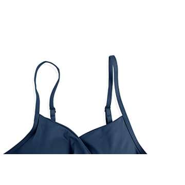 Coololi Women's Padded Wrap Sports Bra Fitness Aajustable Strappy Workout Yoga Camisole