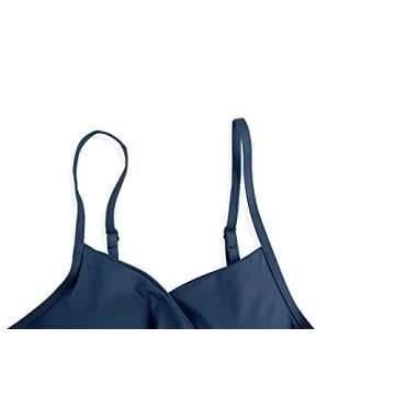 Coololi Women's Padded Wrap Sports Bra Fitness Aajustable Strappy Workout Yoga Camisole