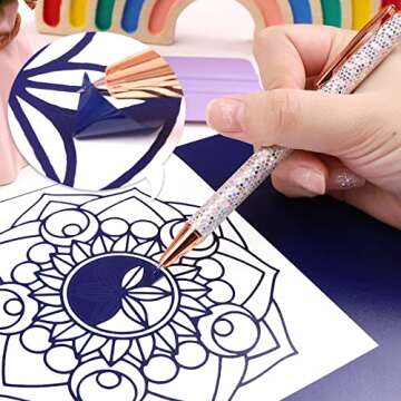 WRAPXPERT Weeding Pen 2pcs Pin Pen Weeding Tools for Vinyl,Retractable Weeder Tool,Air Release Tool for Wallpaper Adhesive Vinyl Application