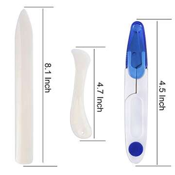 Qtopun Bookbinding Kits, Set of 20 Leather Repair DIY Tools Leather Craft Hand Tools Bone Folder Cre...