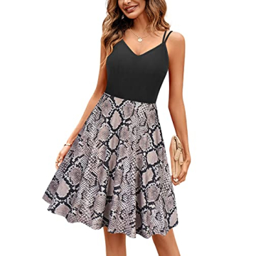 Moyabo Snake Skin Print Dress with Pockets