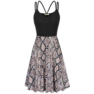 Moyabo Snake Skin Print Dress with Pockets