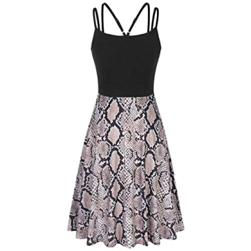 Moyabo Snake Skin Print Dress with Pockets
