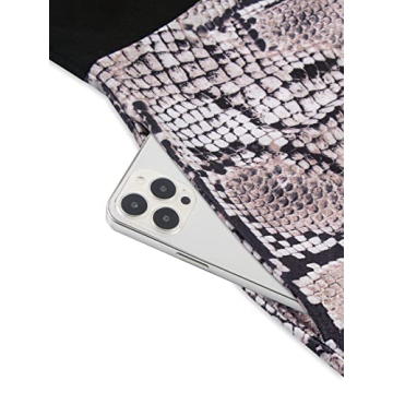 Moyabo Snake Skin Print Dress with Pockets