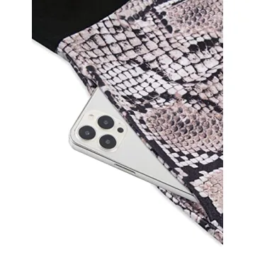Moyabo Snake Skin Print Dress with Pockets