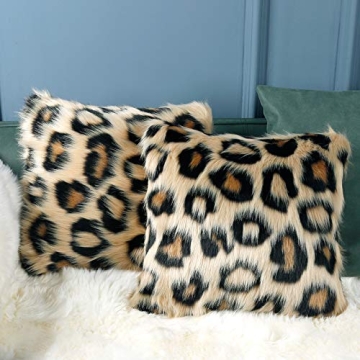 INSMEER Leopard Print Pillow Cases for Home Decor