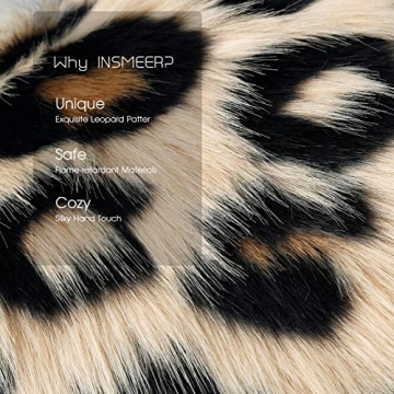 INSMEER Leopard Print Pillow Cases for Home Decor