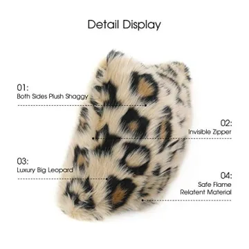 INSMEER Leopard Print Pillow Cases for Home Decor