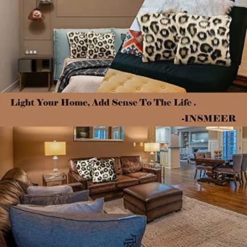 INSMEER Leopard Print Pillow Cases for Home Decor