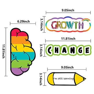 codree 22 Pieces Growth Mindset Posters Growth Mindset Bulletin Board Set Positive Sayings Inspirati...
