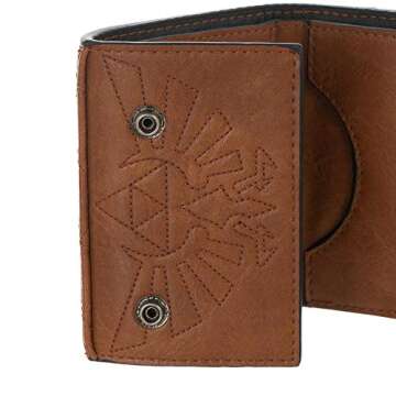 Zelda Video Game Hylian Shield PU and Canvas Wallet