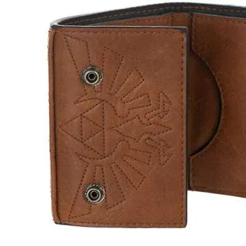 Zelda Video Game Hylian Shield PU and Canvas Wallet