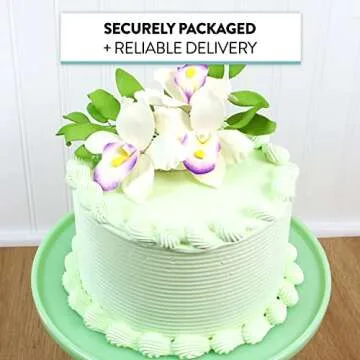 Pearly Orchid Sugar Cake Flowers 4 Count by Chef Alan Tetreault