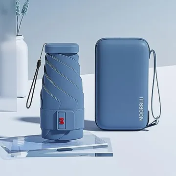 Moorlii Mini Umbrella with UV Protection and Case