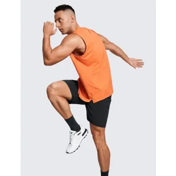 CRZ YOGA Men's 2 in 1 Running Shorts - 7'' Quick Dry