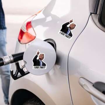 100PCS Trump I Did That Stickers Gas Pump Stickers Decal, I Did That Trump Stickers, for Cars, Bumpers, Laptops & More (A)